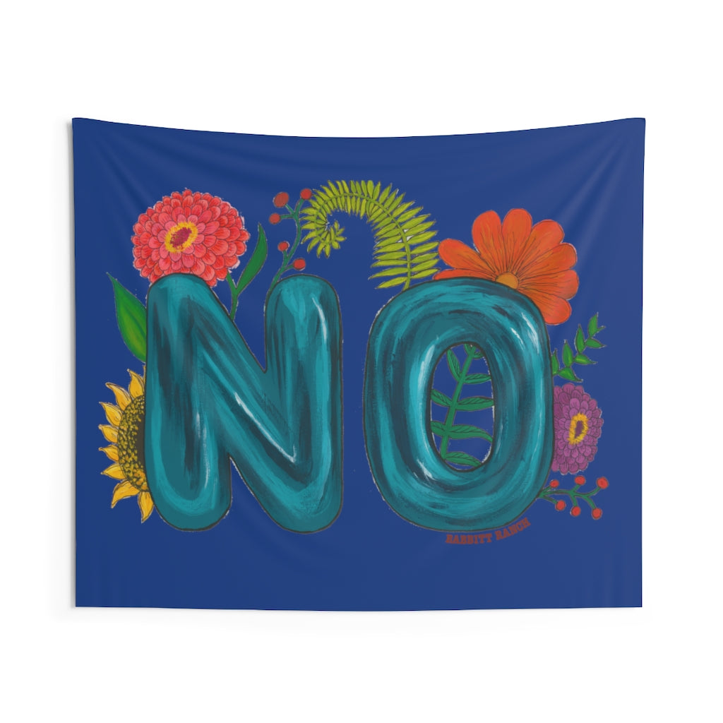 "NO" Indoor Wall Tapestry