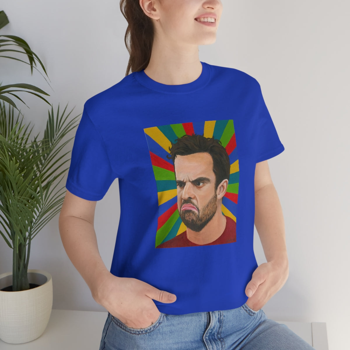 Turtle Face Nick Unisex Jersey Short Sleeve Tee
