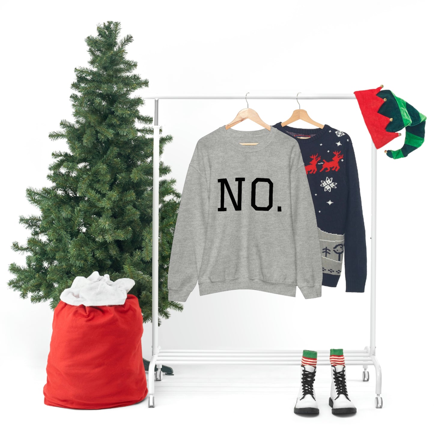 "NO" Unisex Heavy Blend™ Crewneck Sweatshirt
