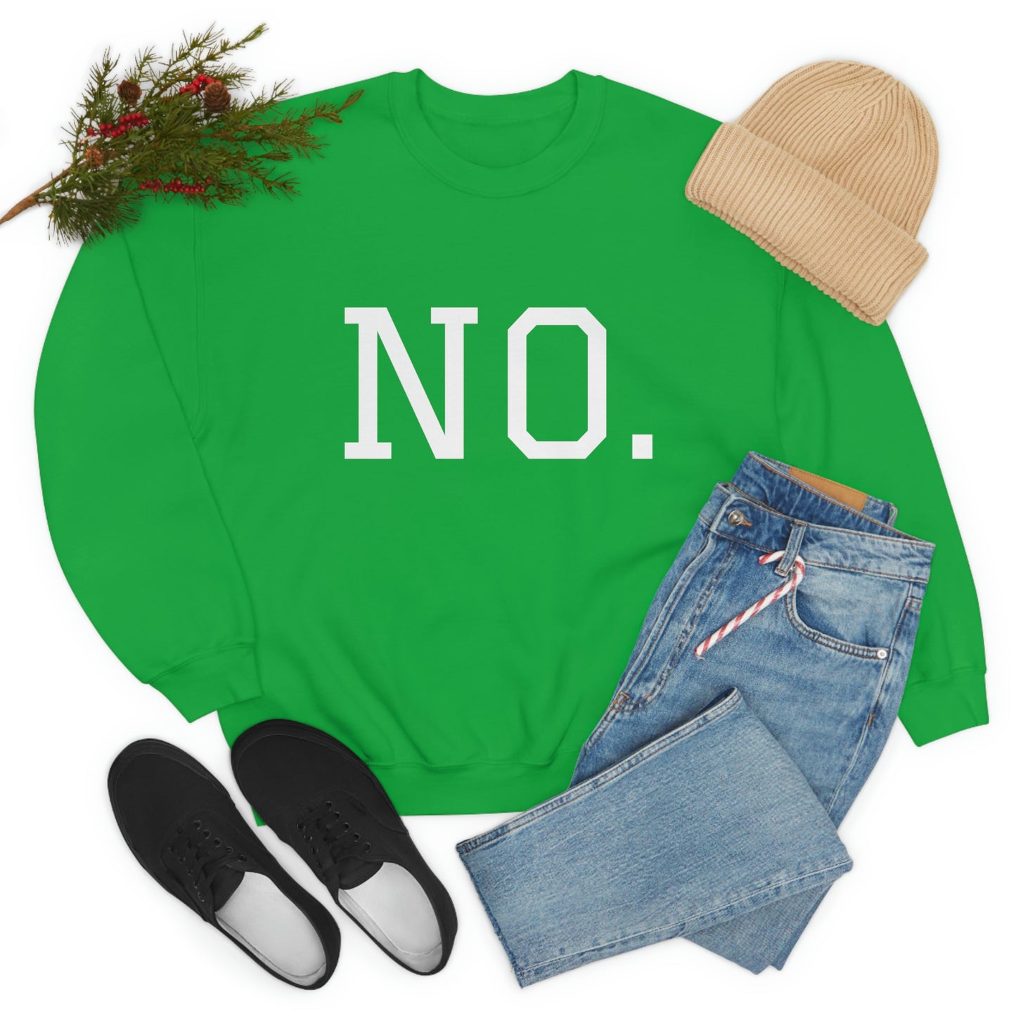 "NO" Unisex Heavy Blend™ Crewneck Sweatshirt