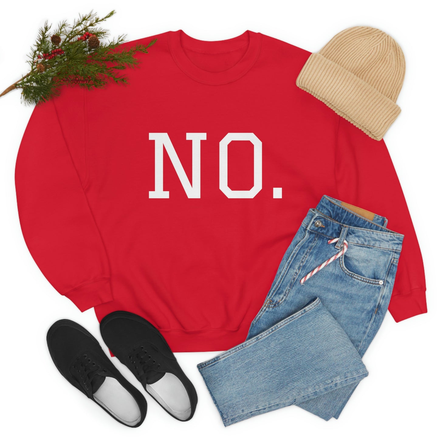 "NO" Unisex Heavy Blend™ Crewneck Sweatshirt
