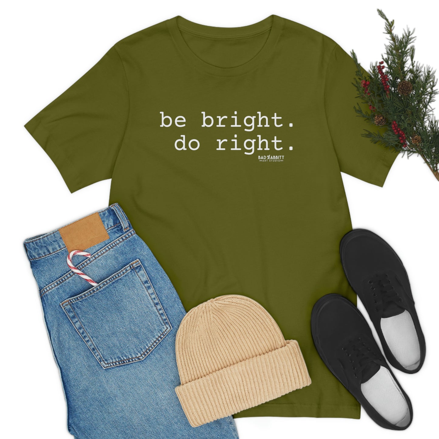 Be Bright Do Right Basic Unisex Jersey Short Sleeve Tee