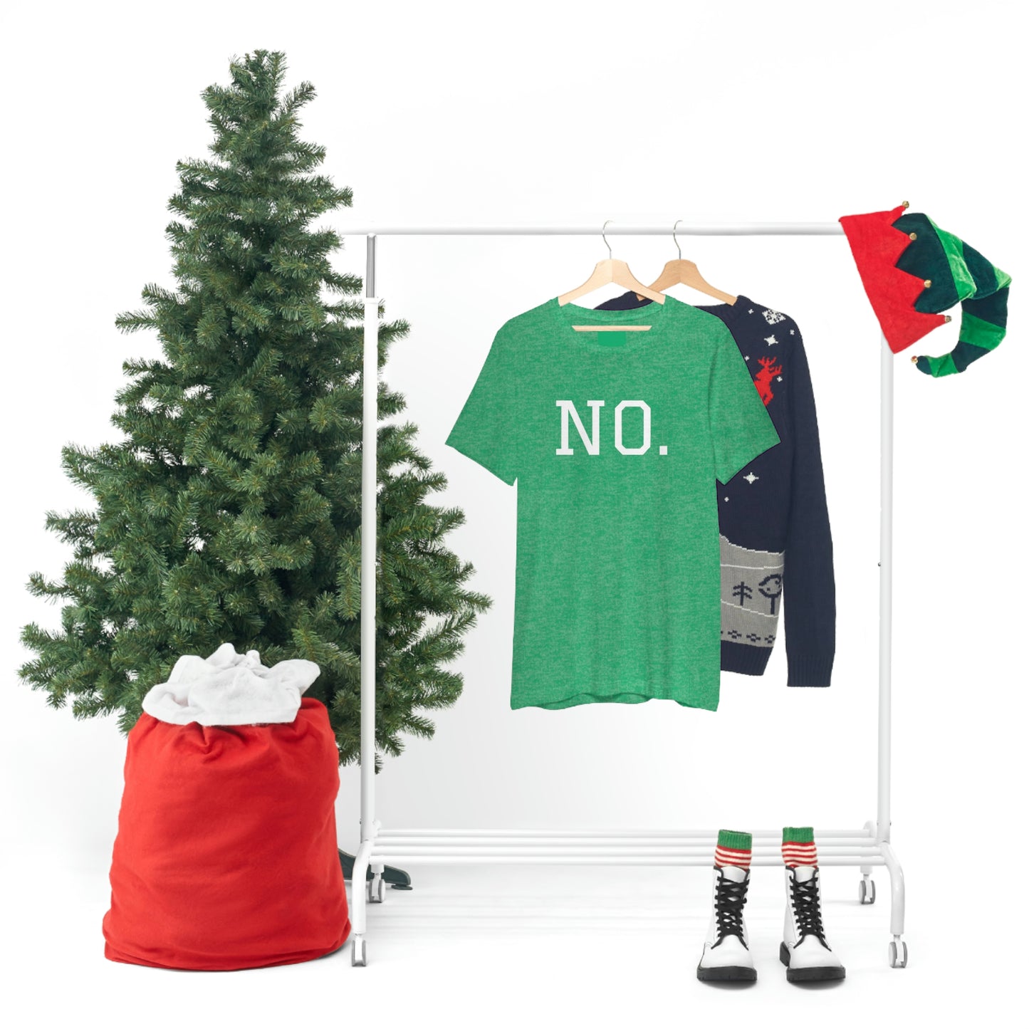 "NO" simplified Unisex Jersey Short Sleeve Tee