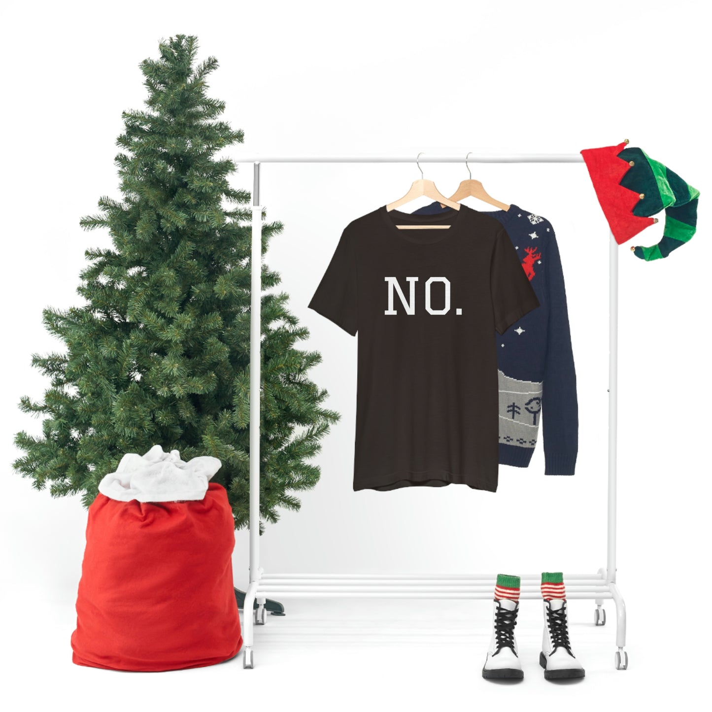 "NO" simplified Unisex Jersey Short Sleeve Tee