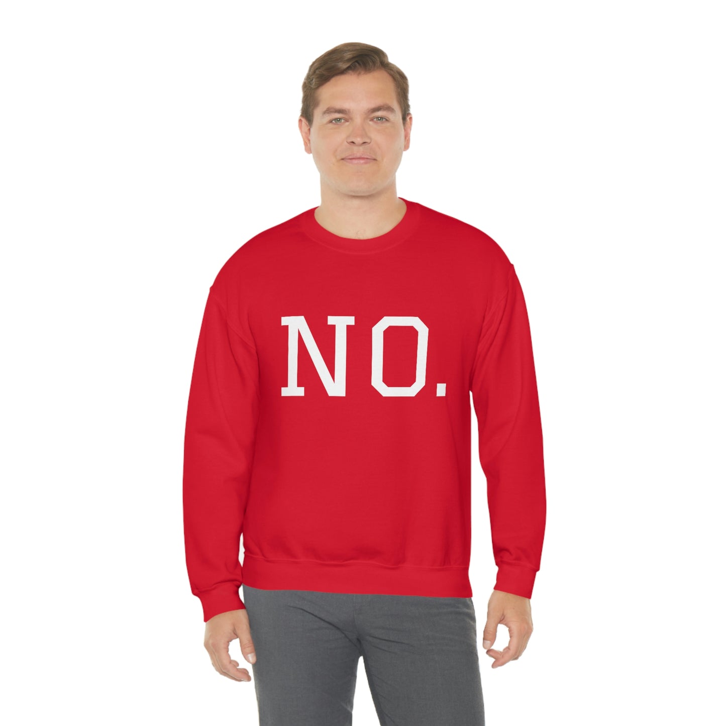 "NO" Unisex Heavy Blend™ Crewneck Sweatshirt