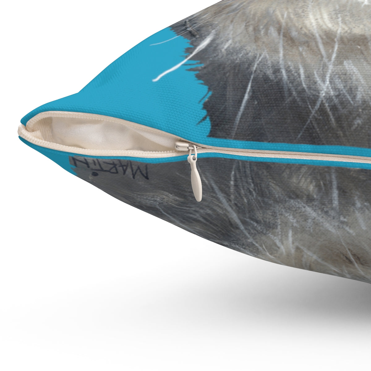 Baby Opossum Spun Polyester Square Pillow