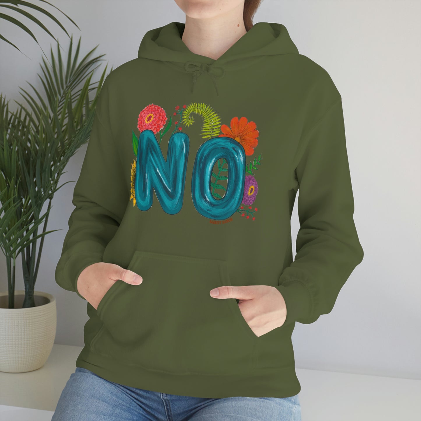 "NO" Unisex Heavy Blend™ Hooded Sweatshirt