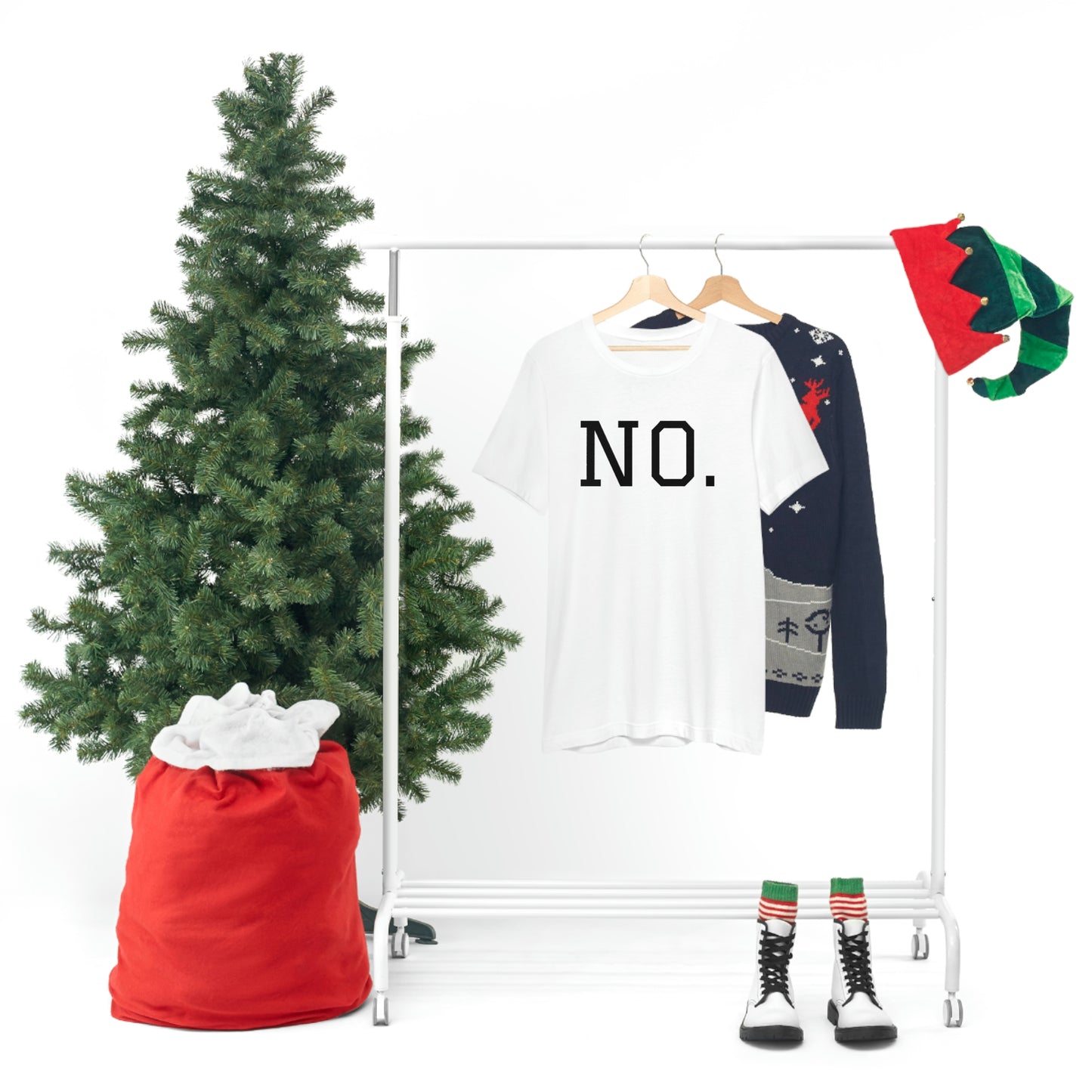 "NO" simplified Unisex Jersey Short Sleeve Tee