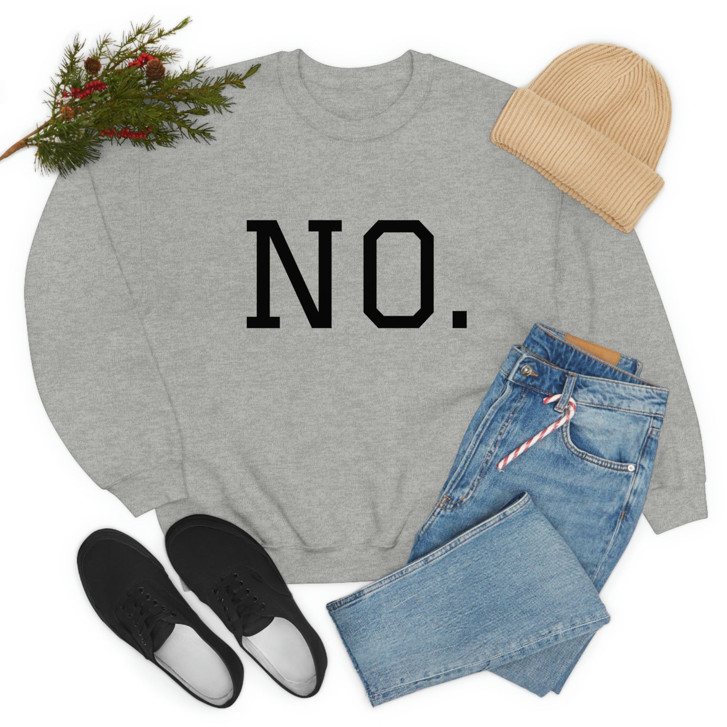 "NO" Unisex Heavy Blend™ Crewneck Sweatshirt