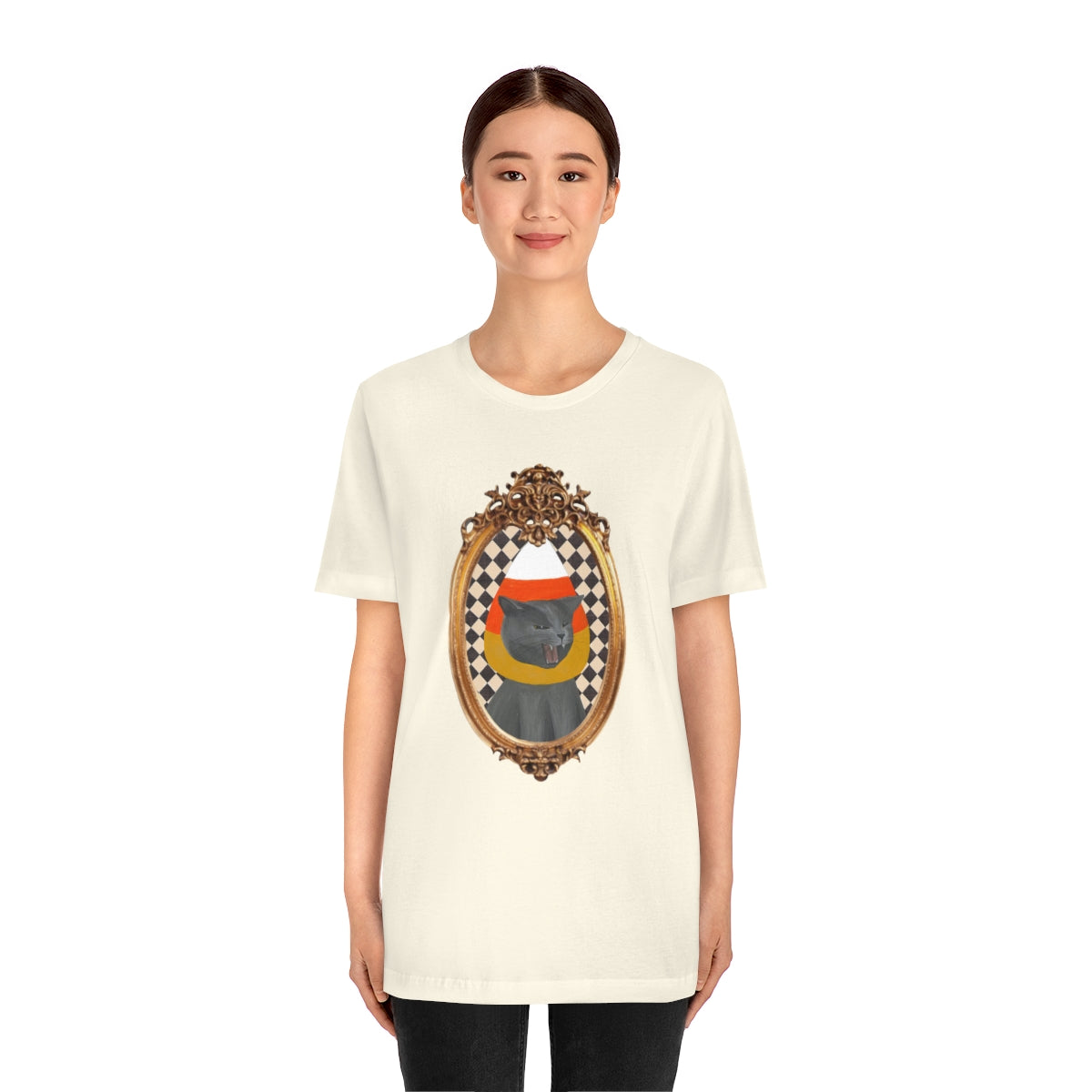 Framed Candy Corn Toni Unisex Jersey Short Sleeve Tee