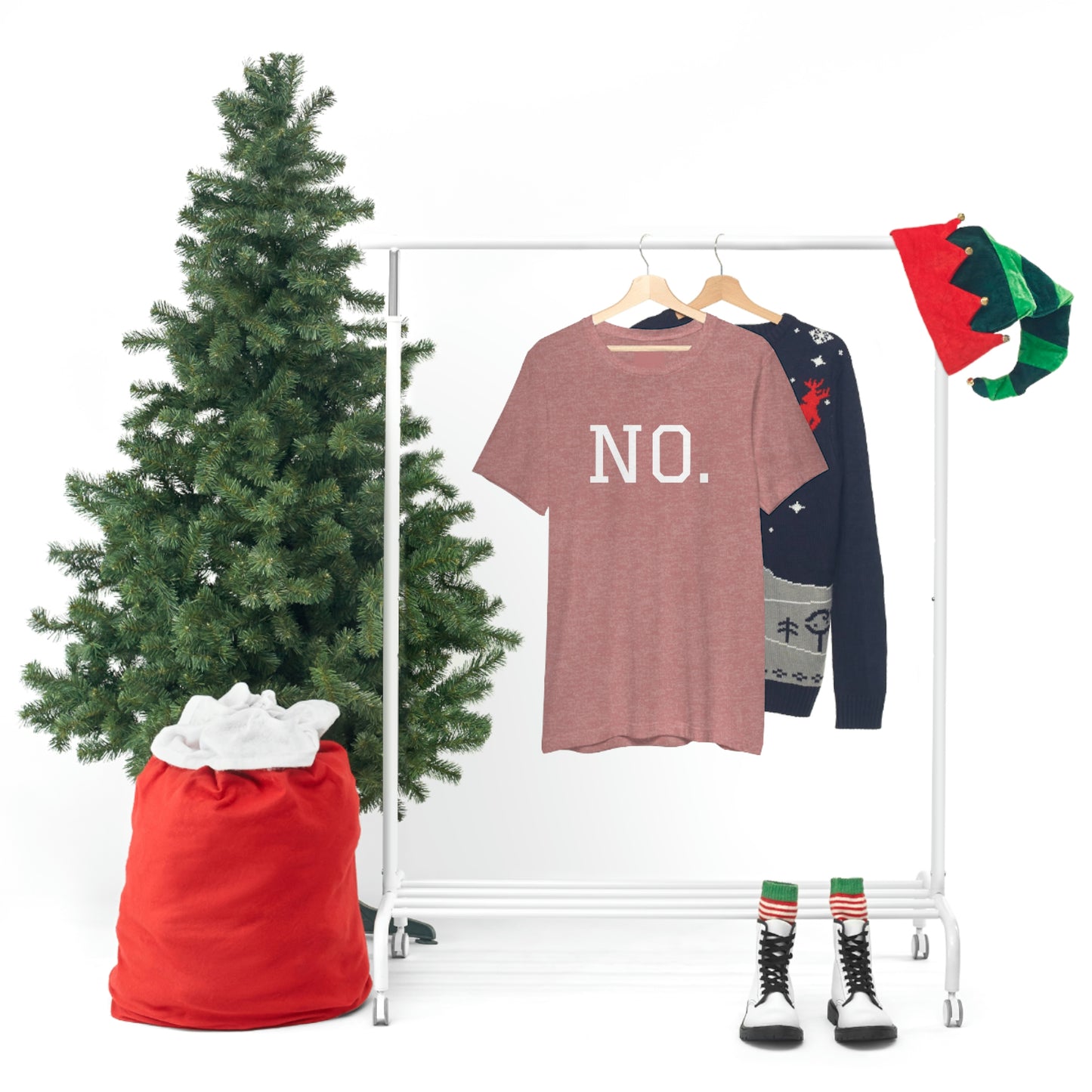"NO" simplified Unisex Jersey Short Sleeve Tee