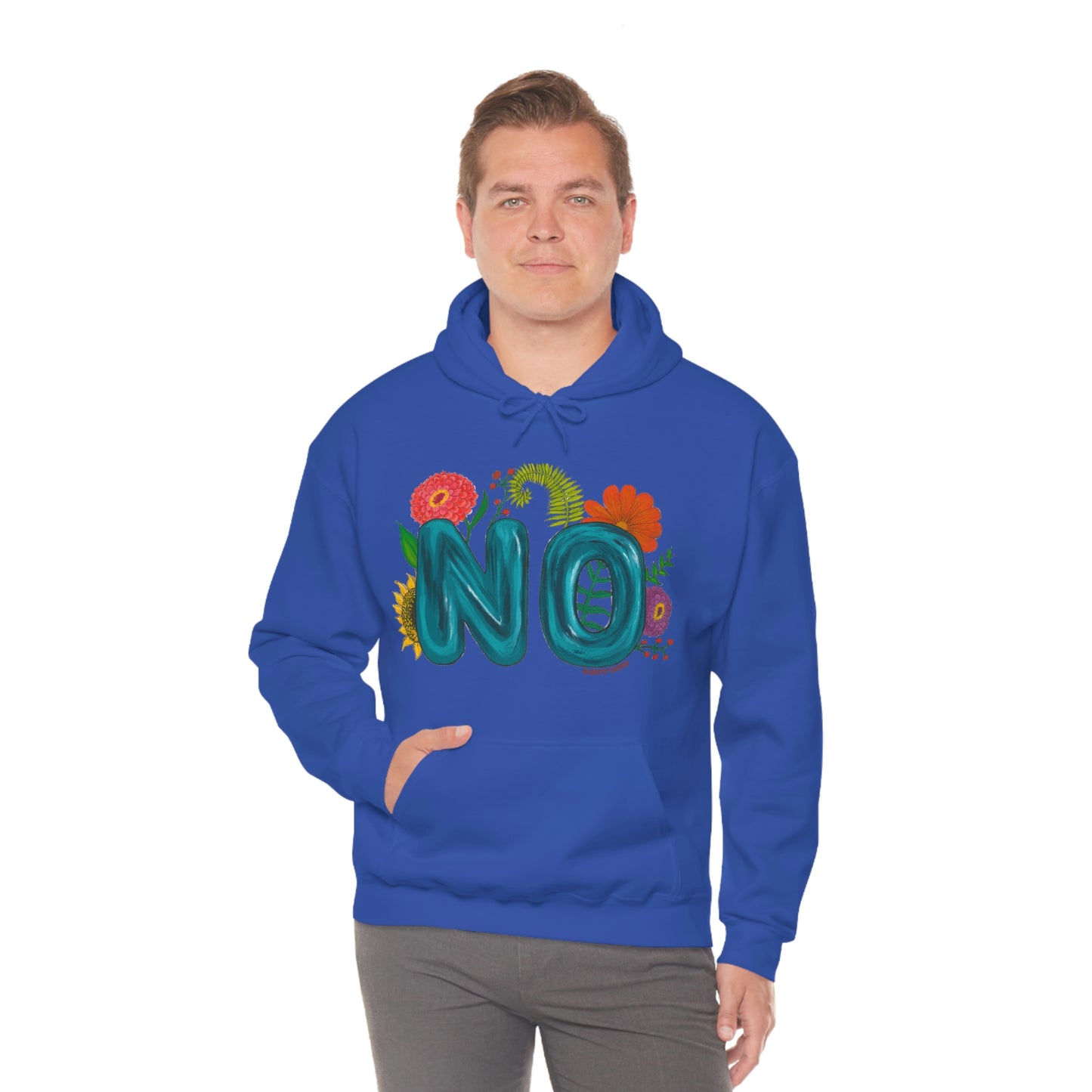 "NO" Unisex Heavy Blend™ Hooded Sweatshirt