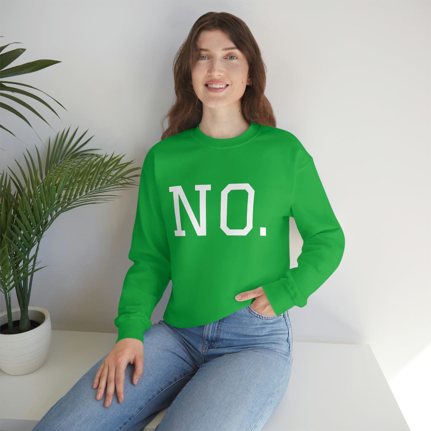 "NO" Unisex Heavy Blend™ Crewneck Sweatshirt