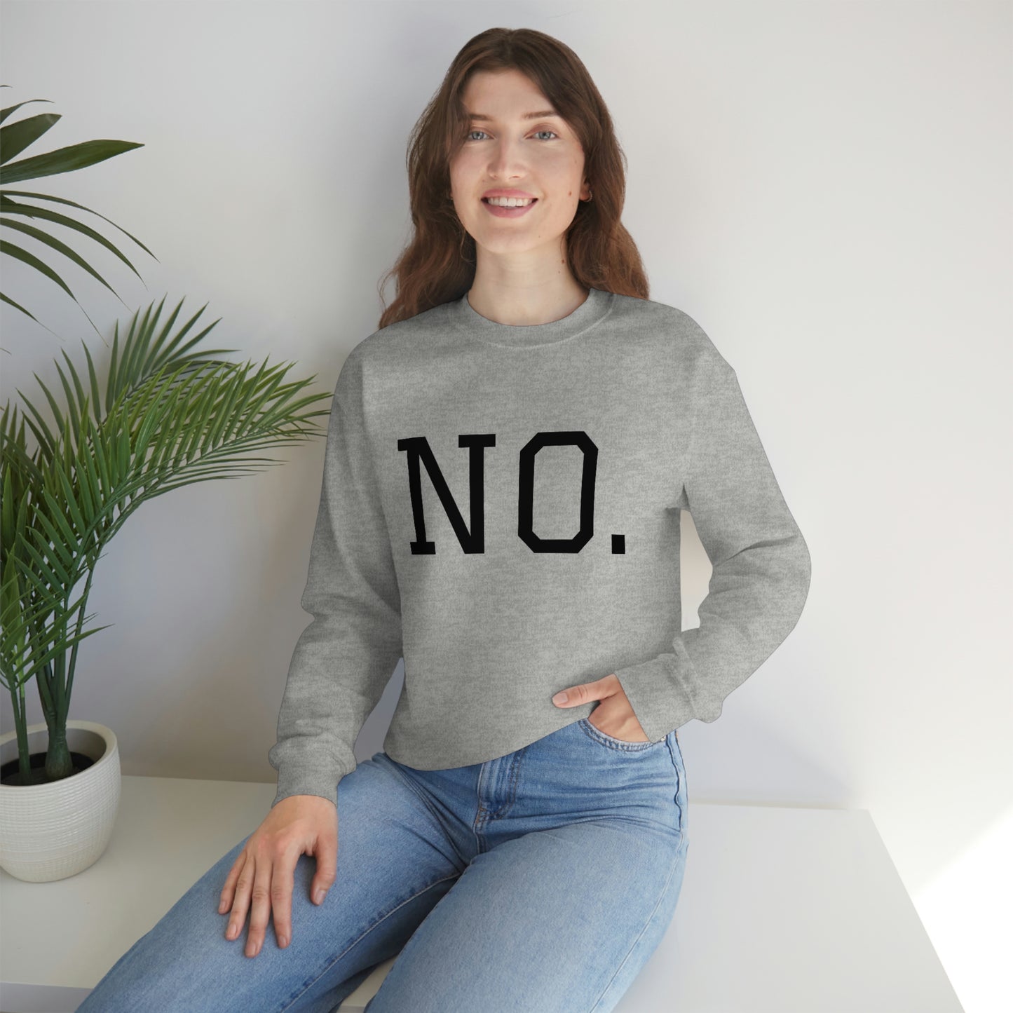 "NO" Unisex Heavy Blend™ Crewneck Sweatshirt