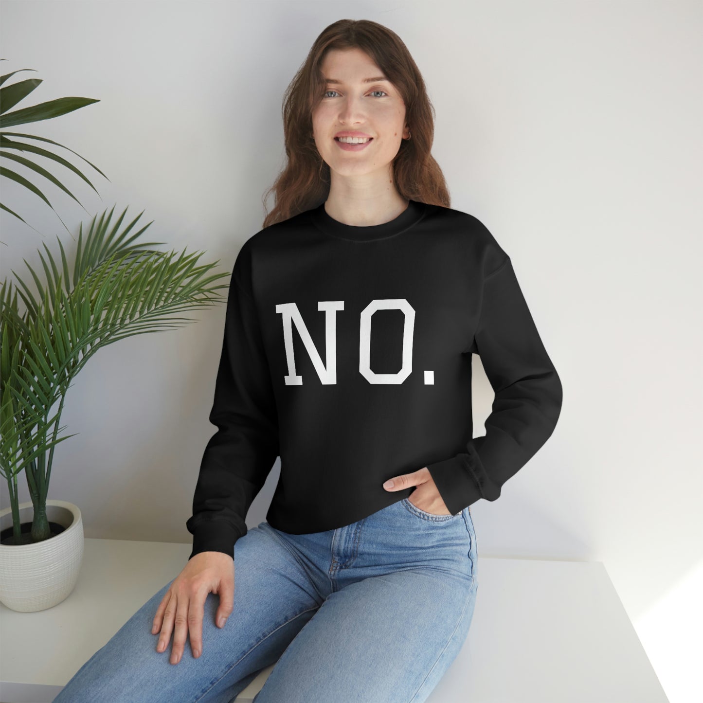 "NO" Unisex Heavy Blend™ Crewneck Sweatshirt