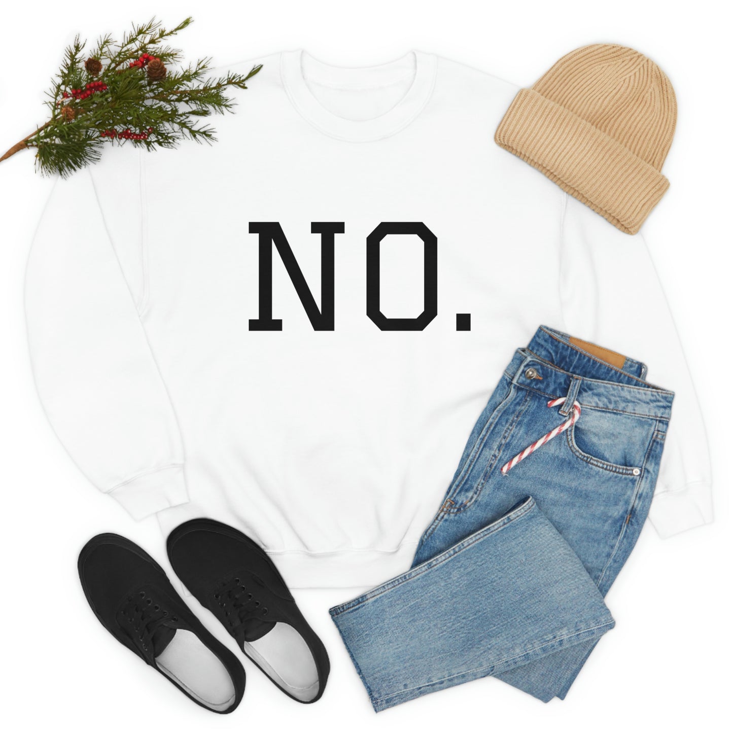 "NO" Unisex Heavy Blend™ Crewneck Sweatshirt