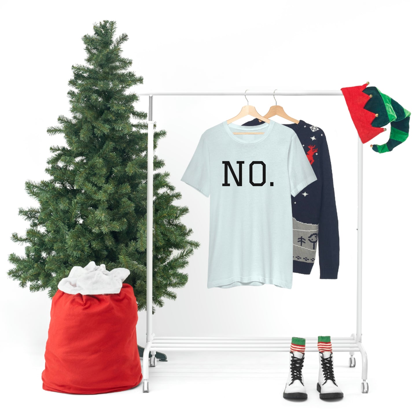 "NO" simplified Unisex Jersey Short Sleeve Tee