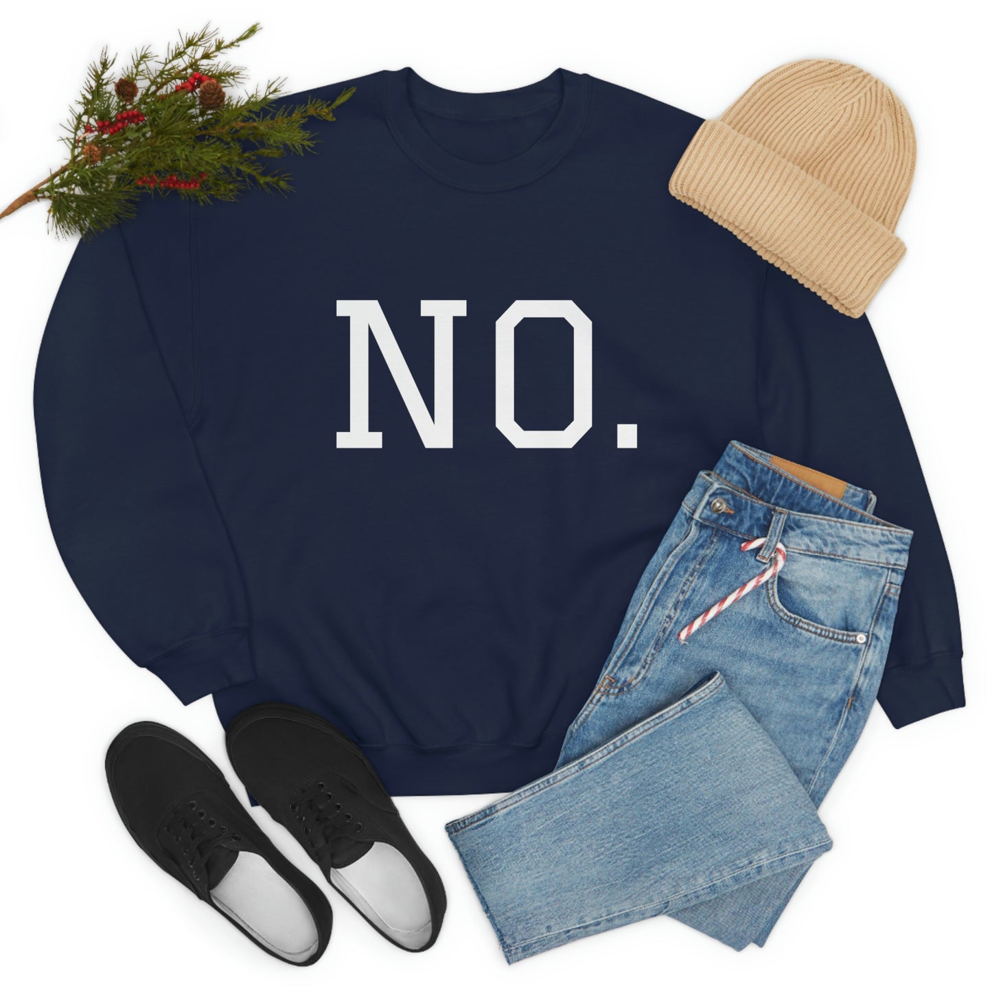 "NO" Unisex Heavy Blend™ Crewneck Sweatshirt