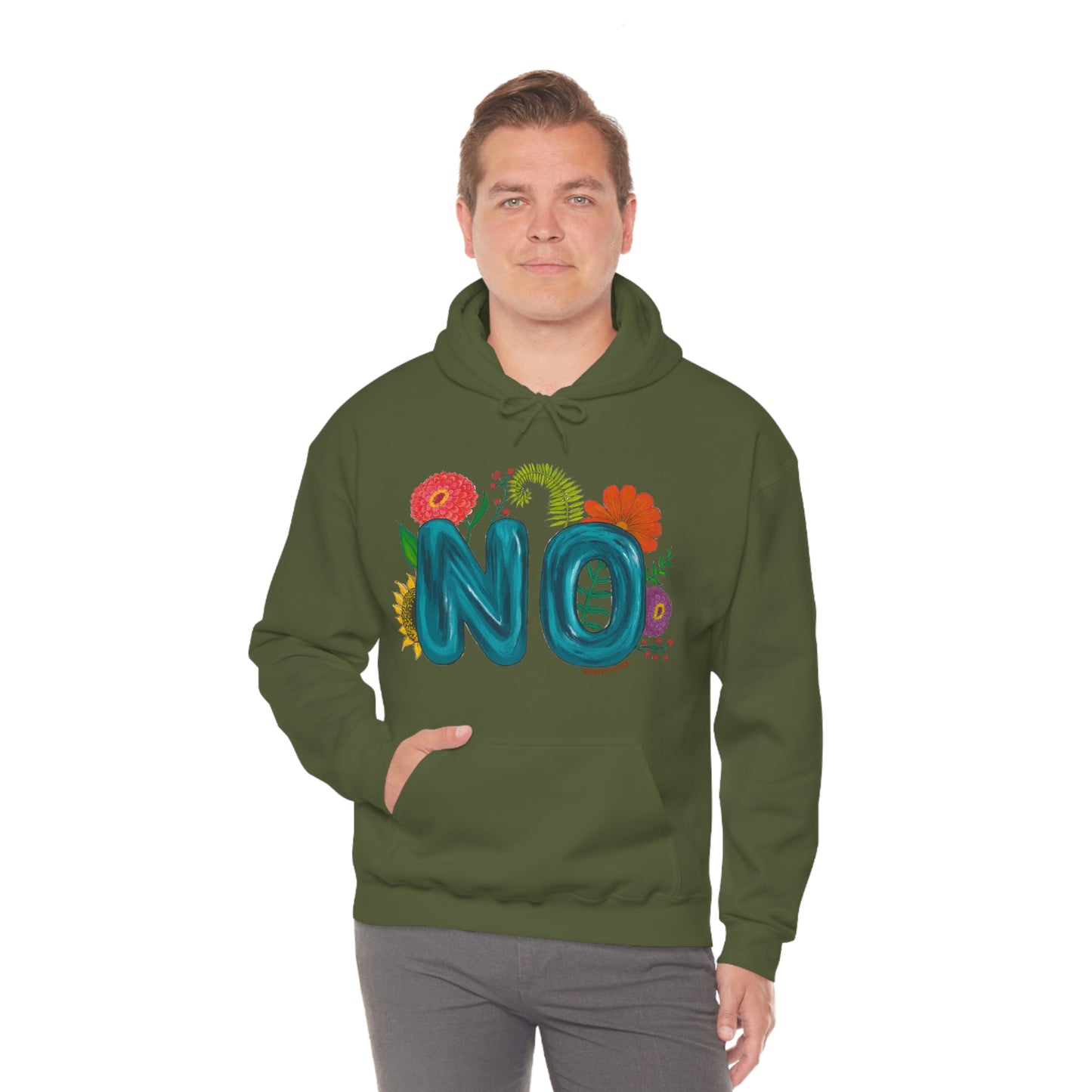"NO" Unisex Heavy Blend™ Hooded Sweatshirt