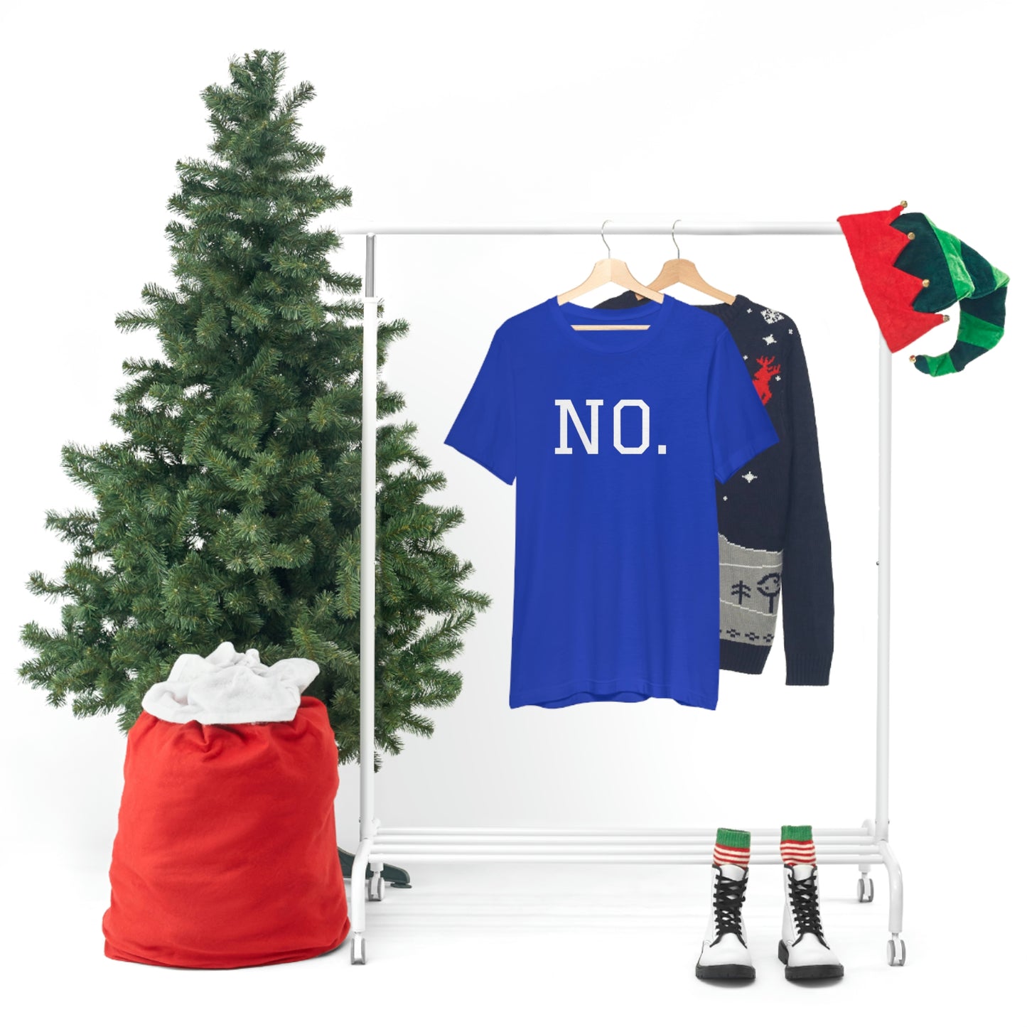 "NO" simplified Unisex Jersey Short Sleeve Tee