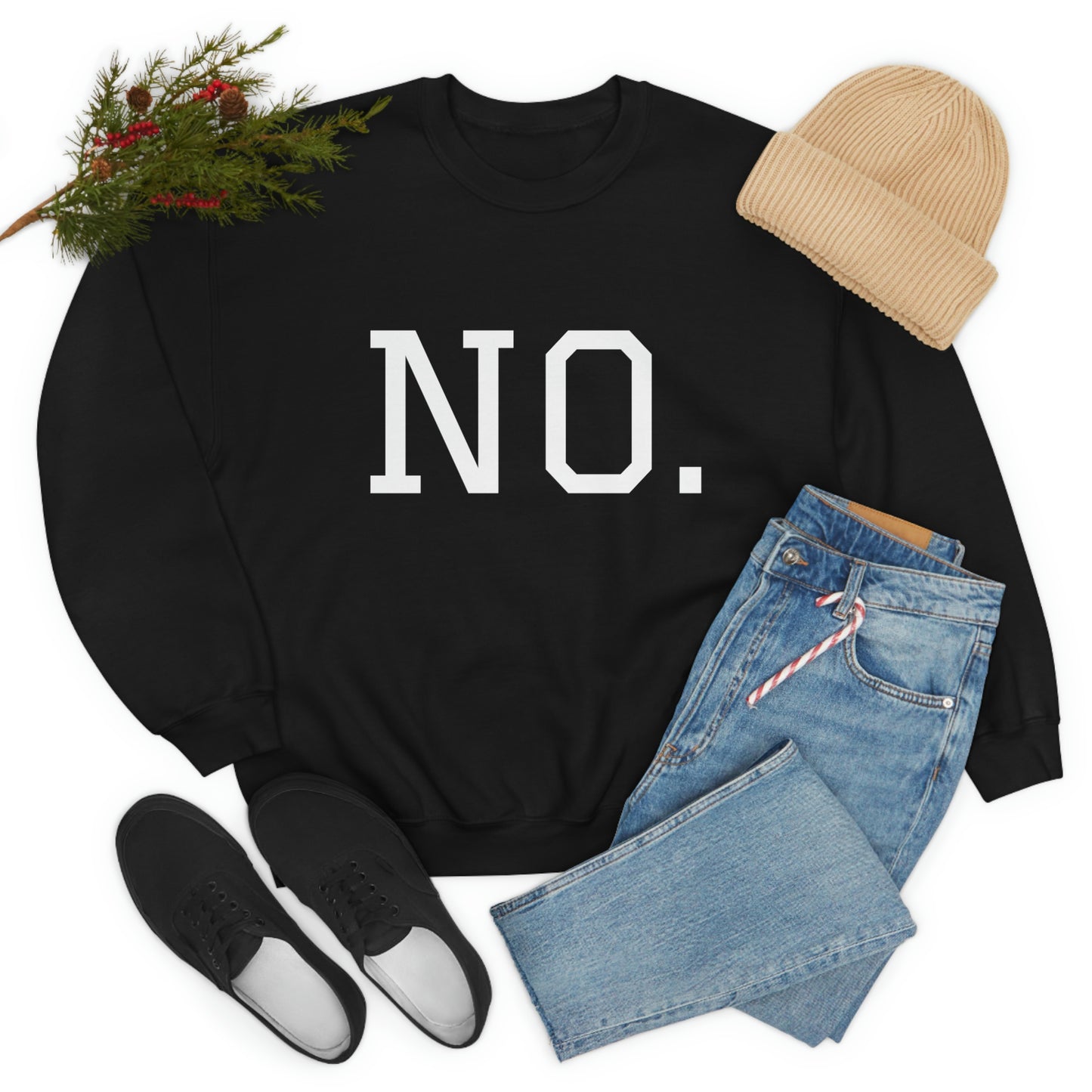 "NO" Unisex Heavy Blend™ Crewneck Sweatshirt