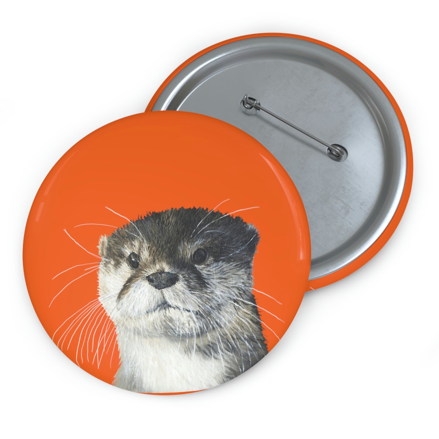 Grumpy Otter Custom Pin Button