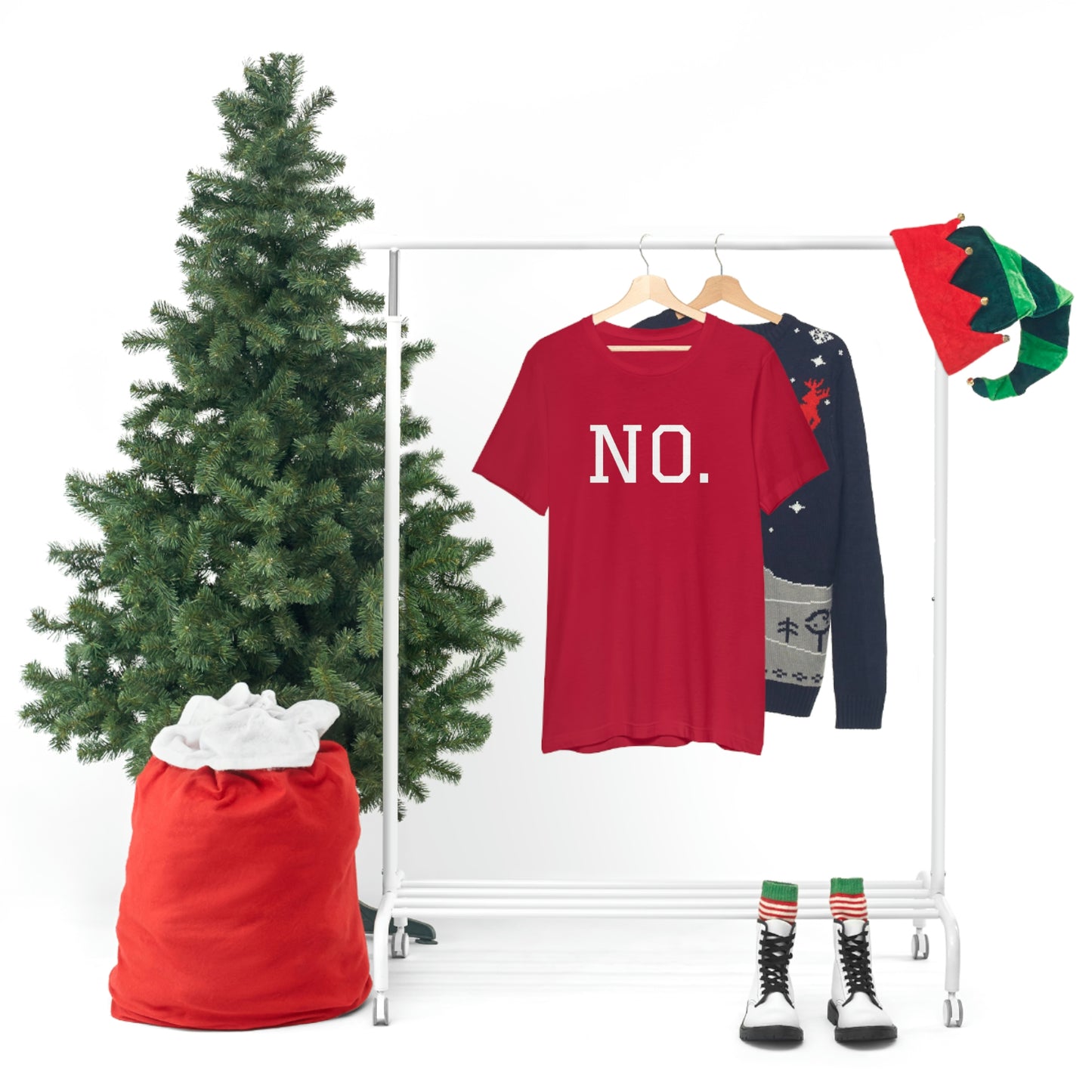 "NO" simplified Unisex Jersey Short Sleeve Tee