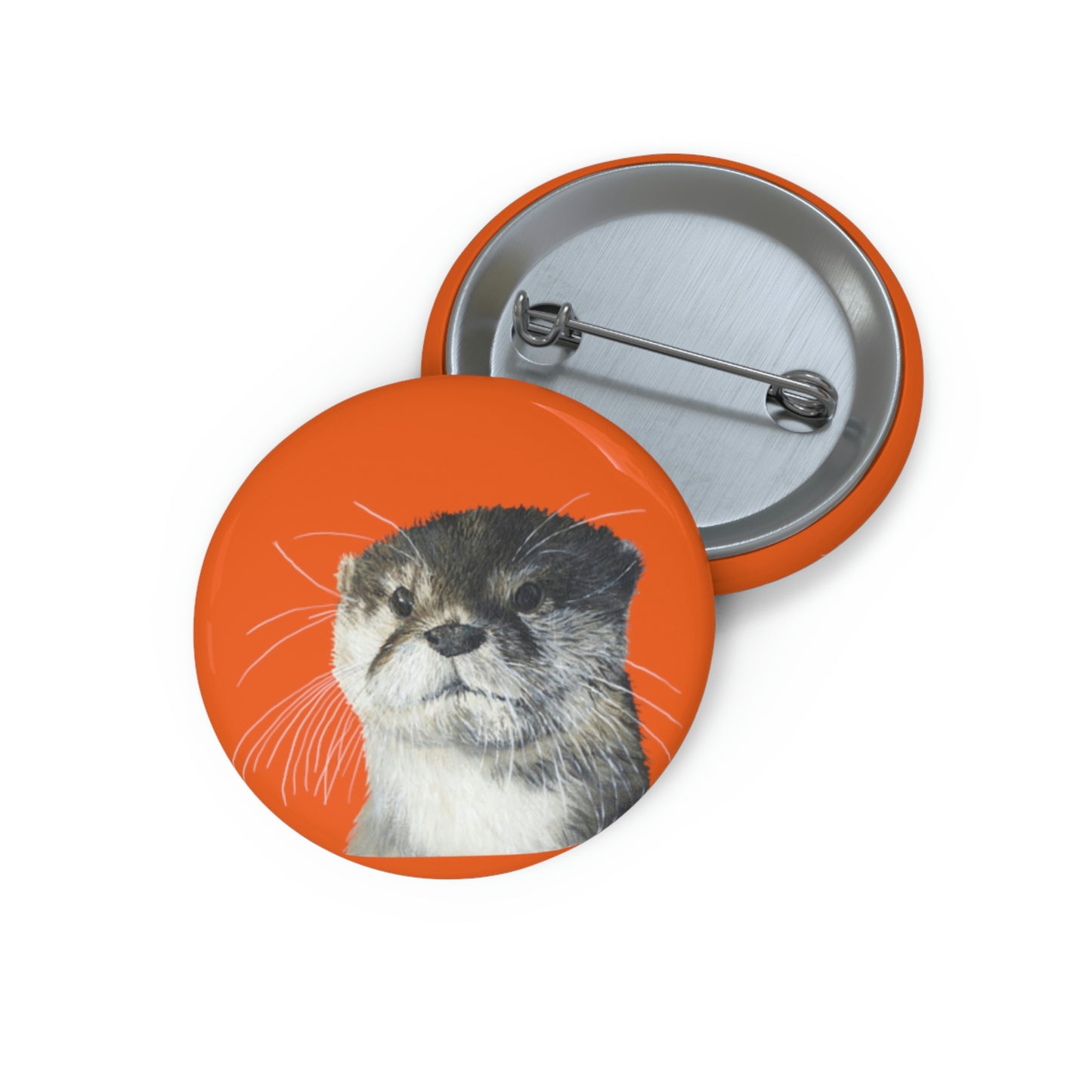 Grumpy Otter Custom Pin Button