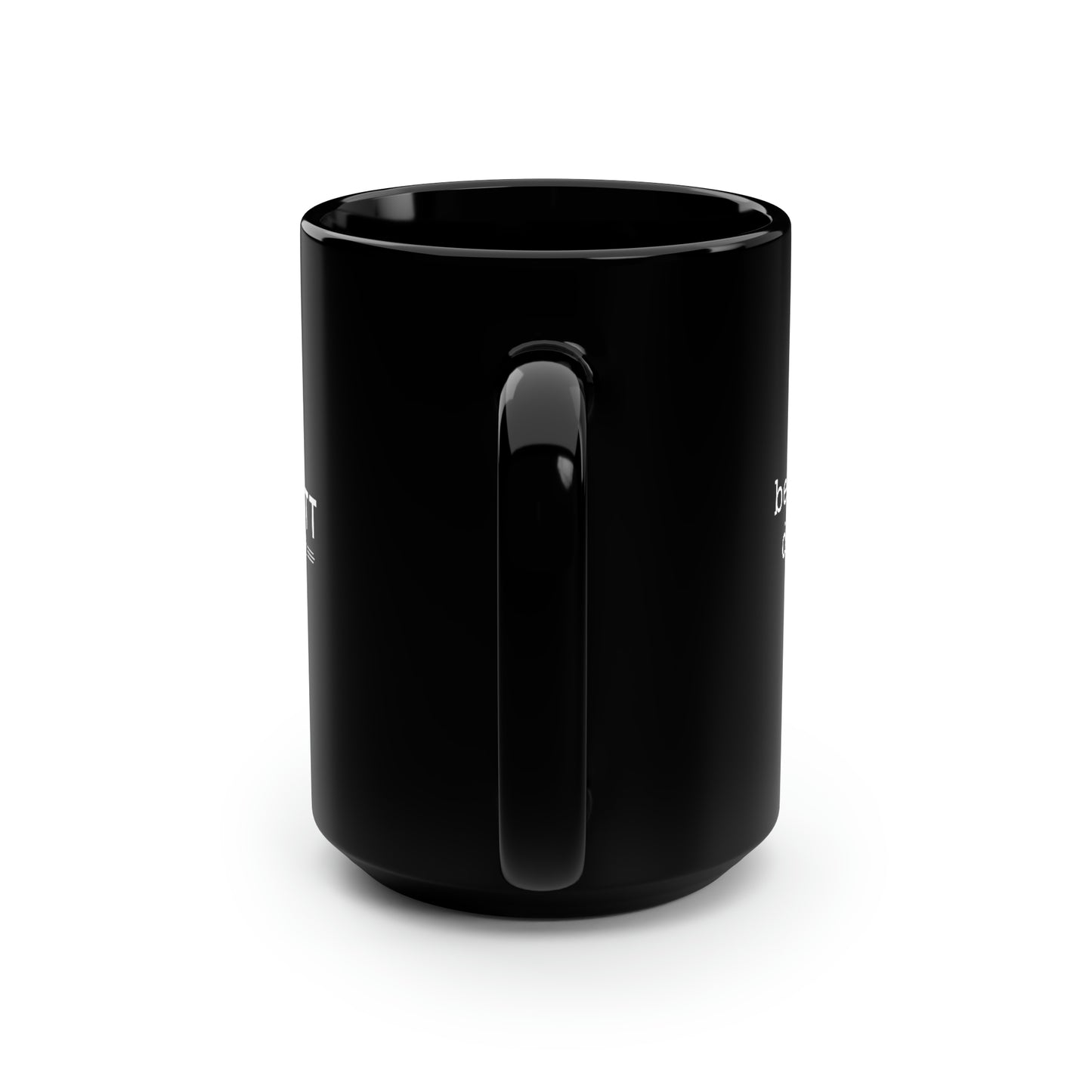 Be Bright Do Right Basic Black Mug, 15oz