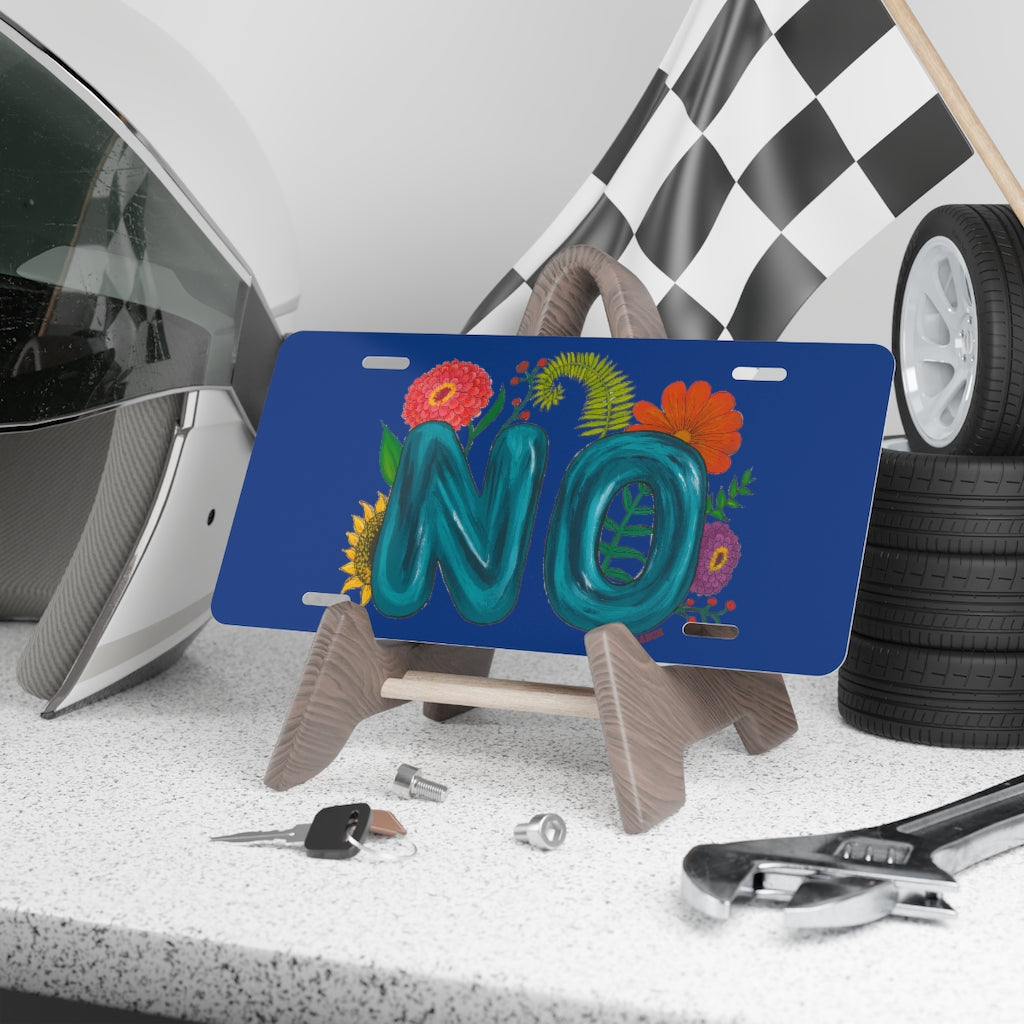 "NO" Vanity Plate