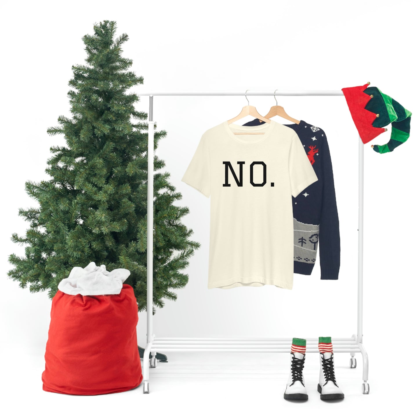 "NO" simplified Unisex Jersey Short Sleeve Tee