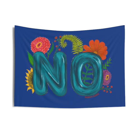 "NO" Indoor Wall Tapestry