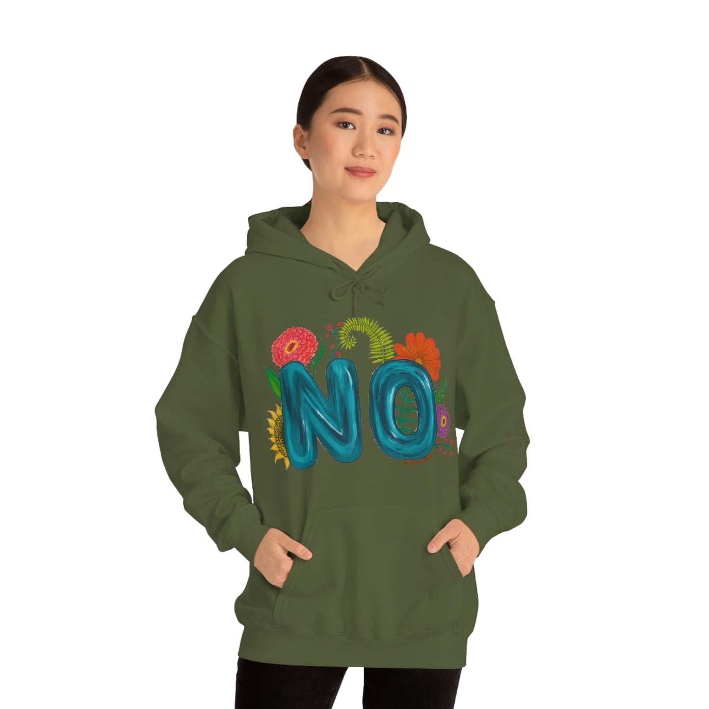"NO" Unisex Heavy Blend™ Hooded Sweatshirt