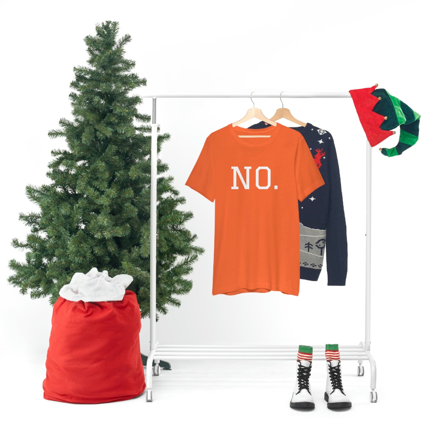 "NO" simplified Unisex Jersey Short Sleeve Tee