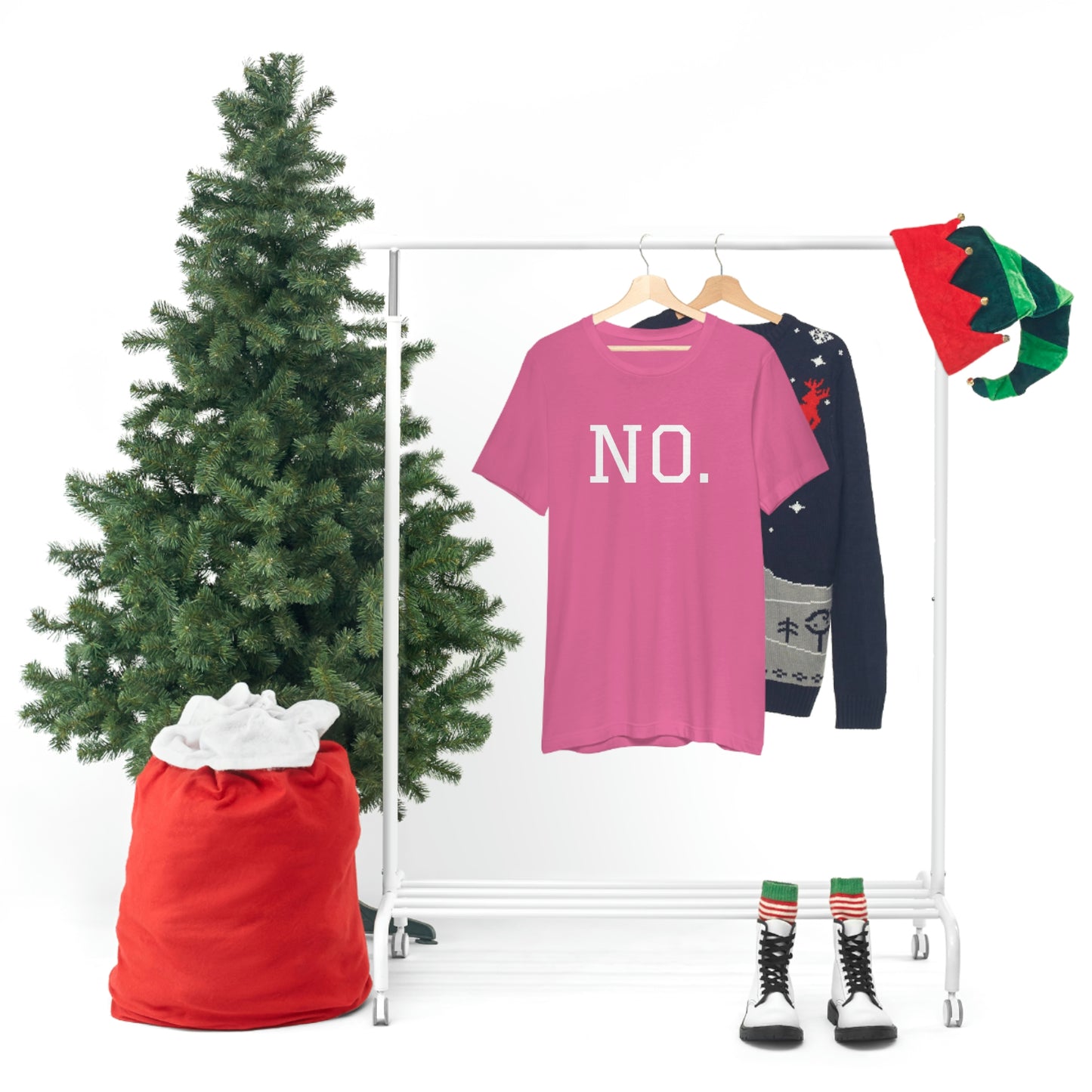 "NO" simplified Unisex Jersey Short Sleeve Tee