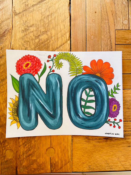 "NO" Print - FREE SHIPPING