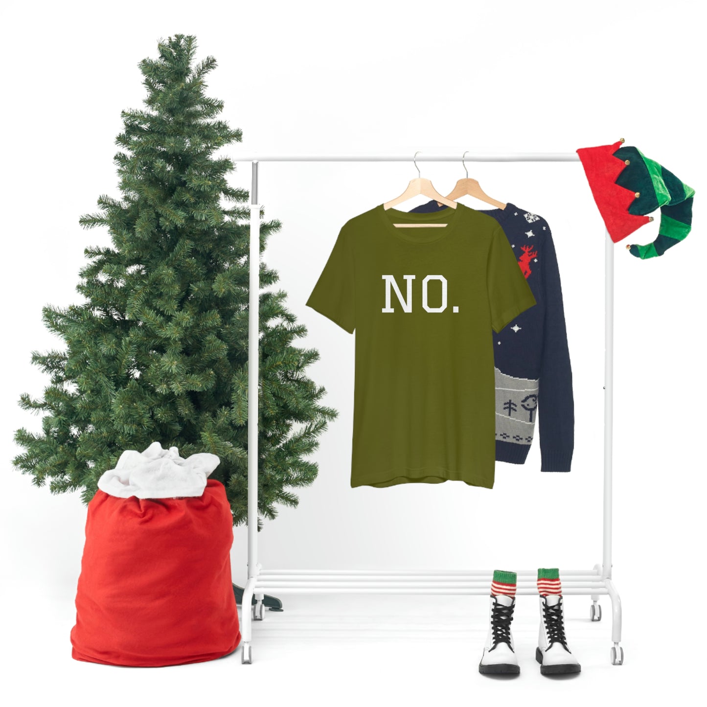 "NO" simplified Unisex Jersey Short Sleeve Tee