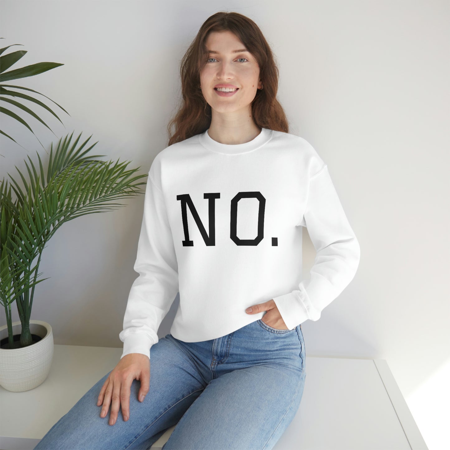 "NO" Unisex Heavy Blend™ Crewneck Sweatshirt