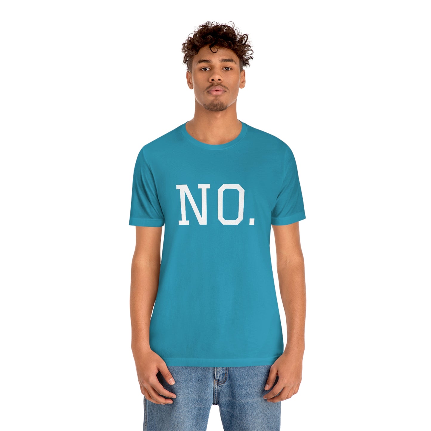 "NO" simplified Unisex Jersey Short Sleeve Tee