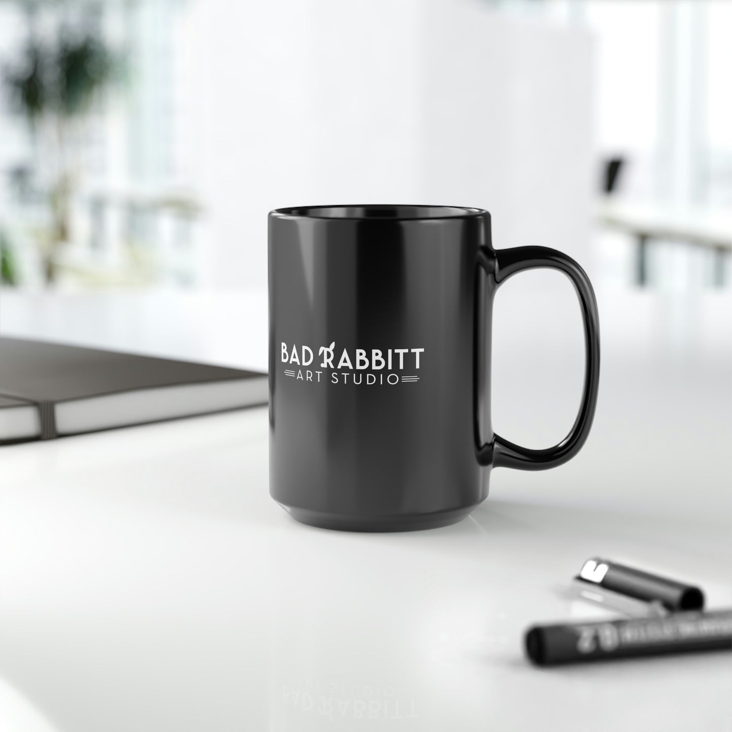 Be Bright Do Right Basic Black Mug, 15oz
