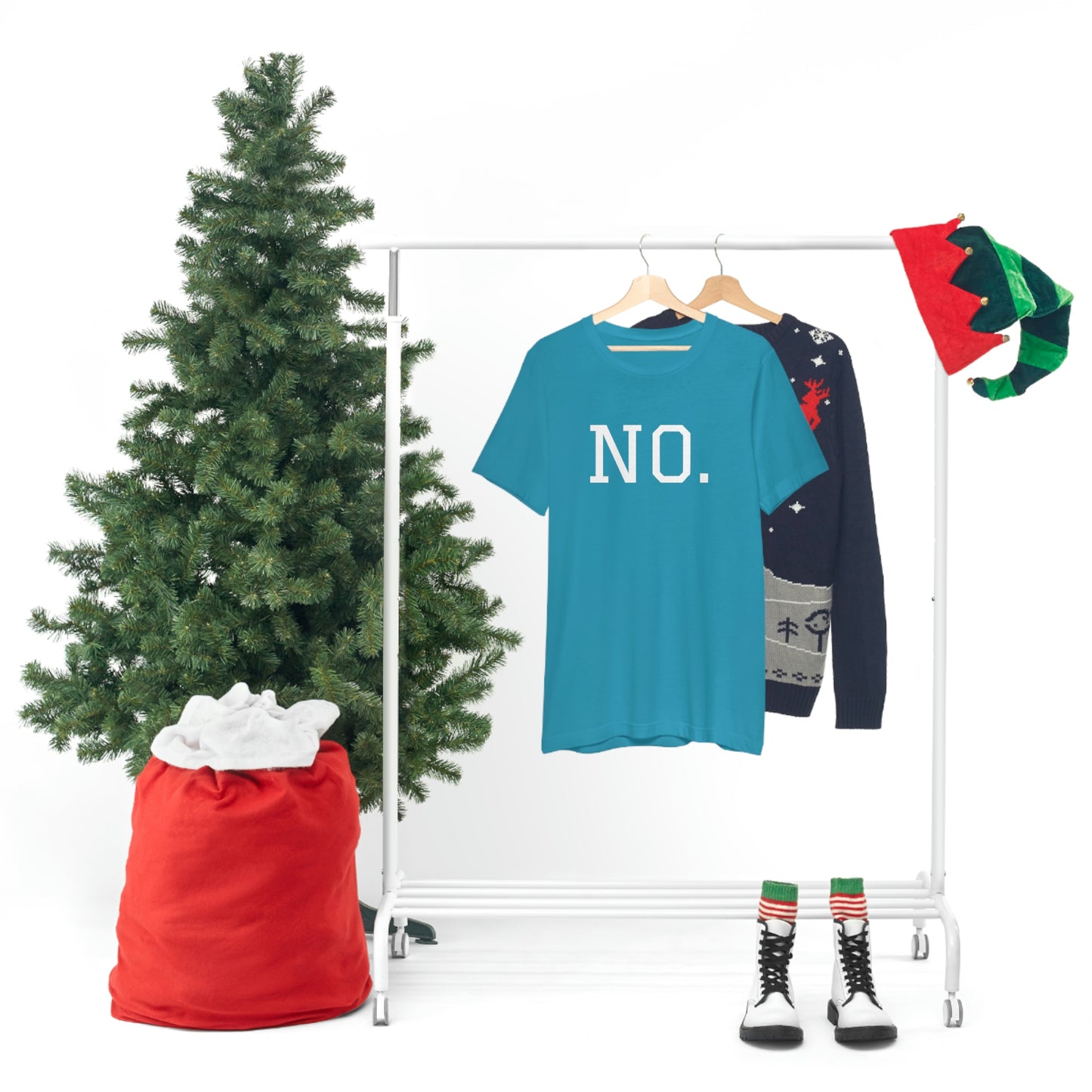 "NO" simplified Unisex Jersey Short Sleeve Tee