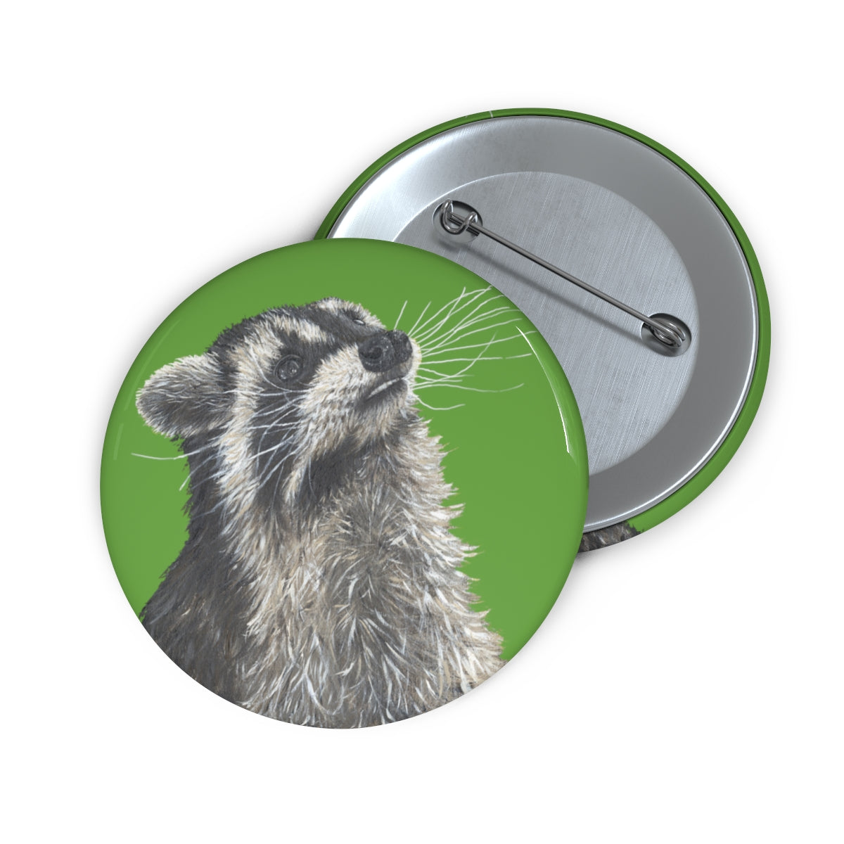 Raccoon Custom Pin Buttons