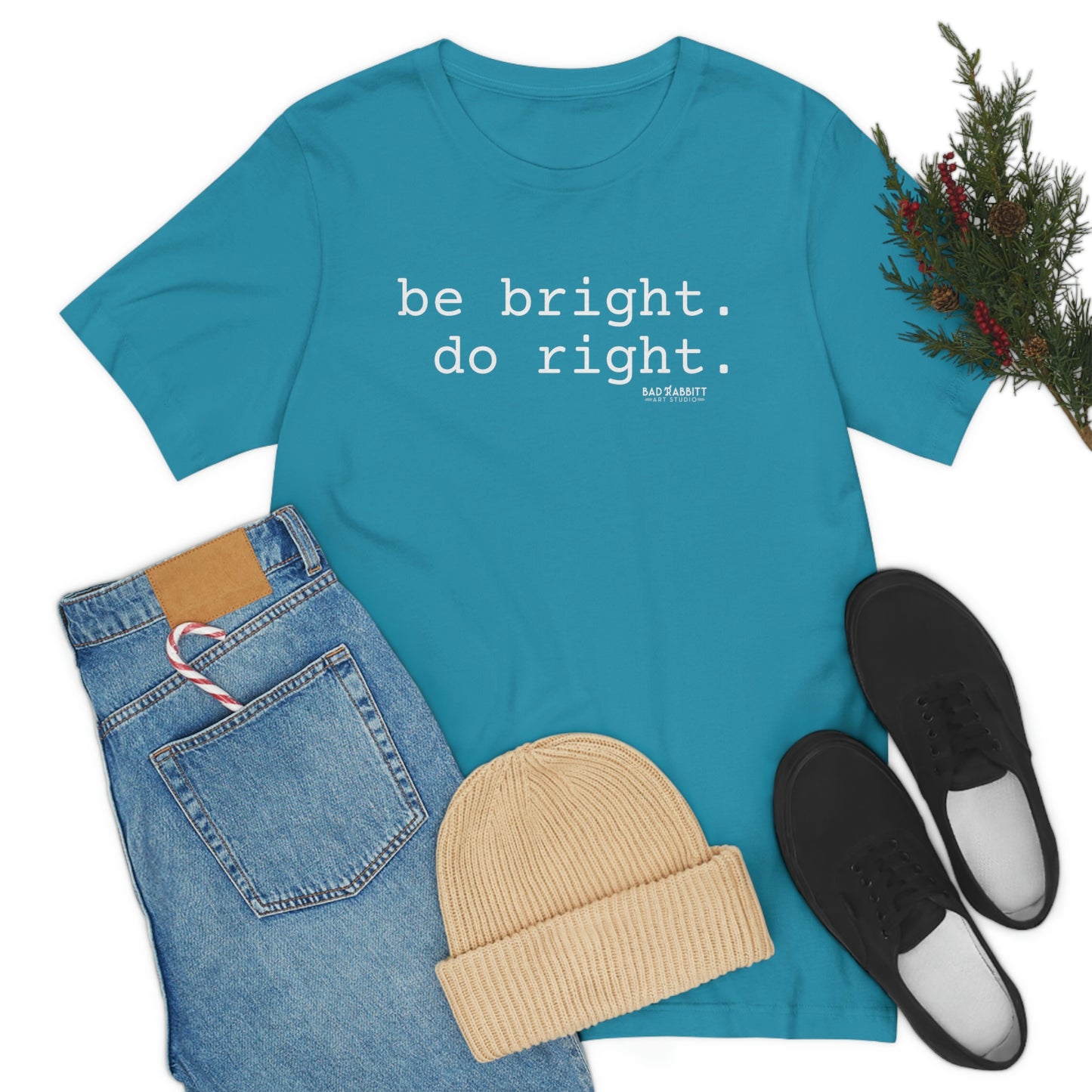 Be Bright Do Right Basic Unisex Jersey Short Sleeve Tee