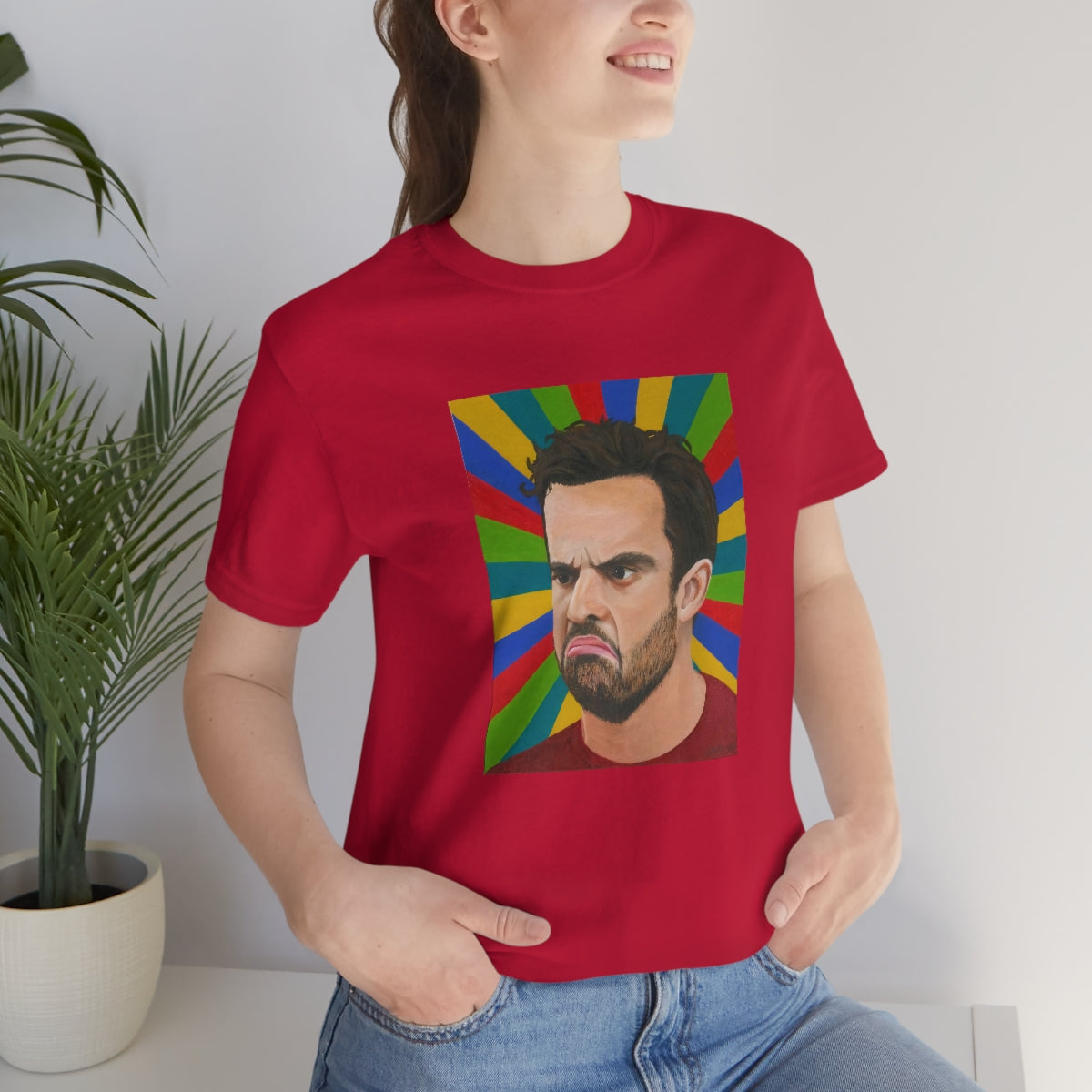 Turtle Face Nick Unisex Jersey Short Sleeve Tee