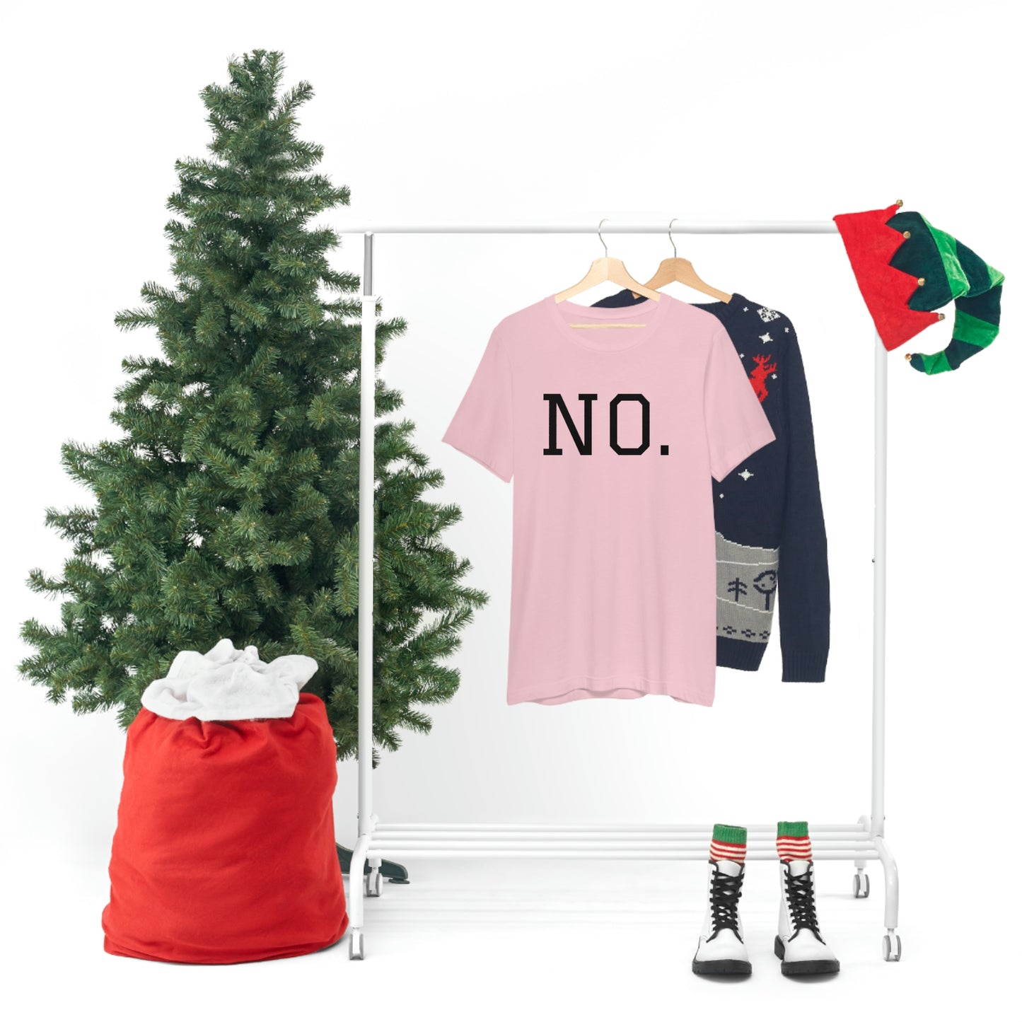"NO" simplified Unisex Jersey Short Sleeve Tee