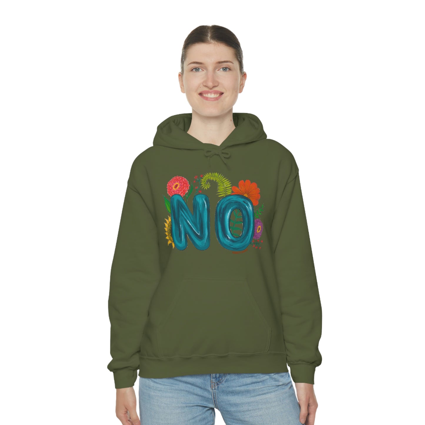 "NO" Unisex Heavy Blend™ Hooded Sweatshirt