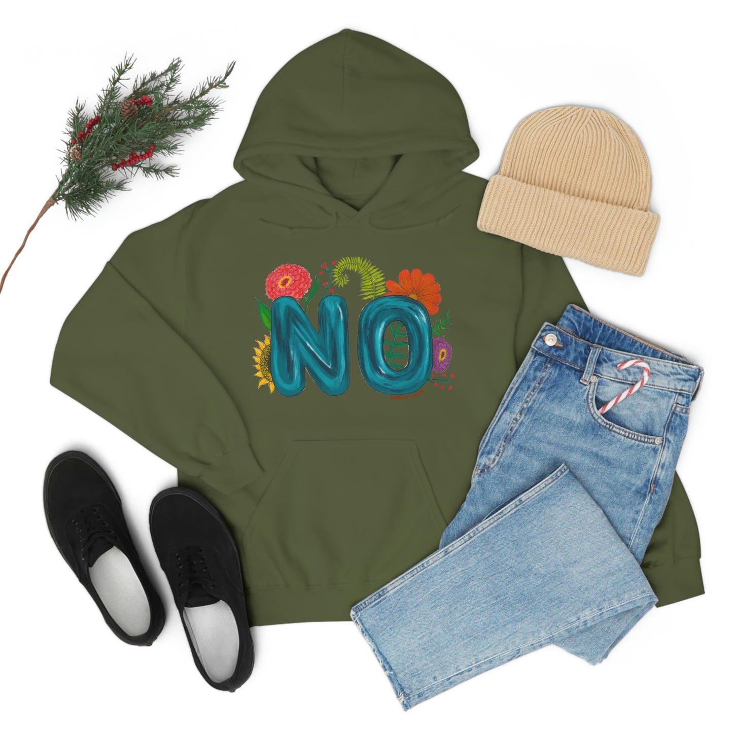 "NO" Unisex Heavy Blend™ Hooded Sweatshirt