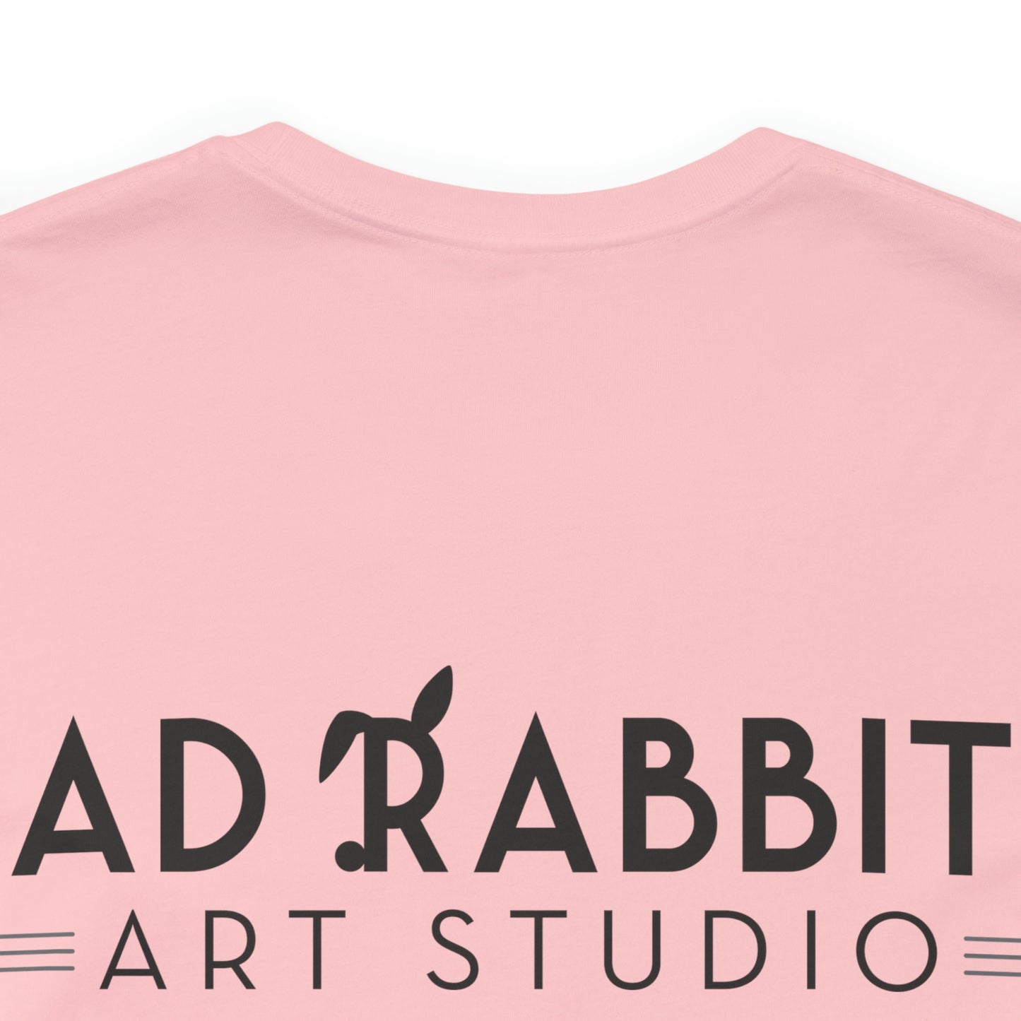 be bright do right with Bad Rabbitt Art Studio logo on back - Unisex Jersey Short Sleeve Tee