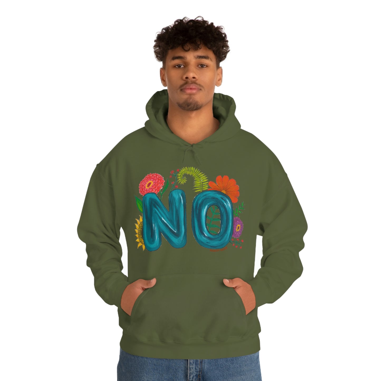 "NO" Unisex Heavy Blend™ Hooded Sweatshirt