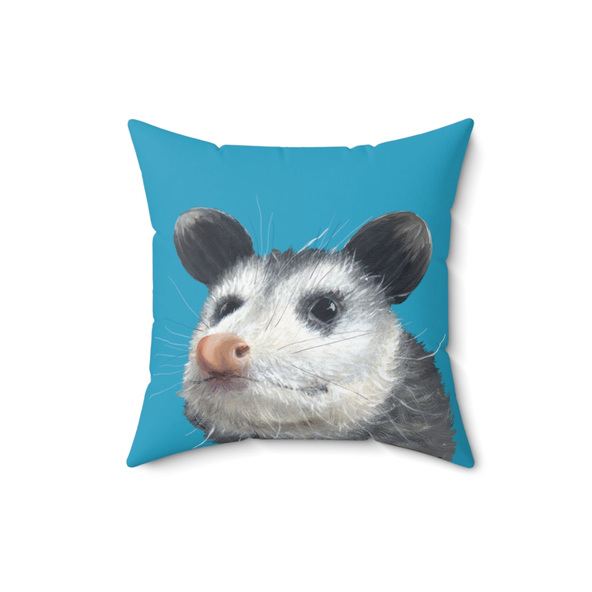 Baby Opossum Spun Polyester Square Pillow